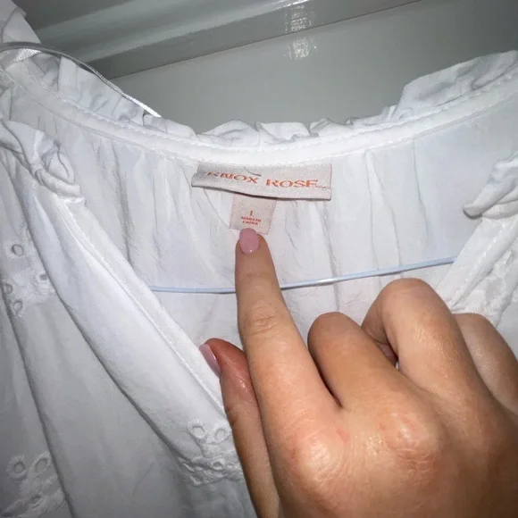 Women’s 3/4 sleeve eyelit A line dress - Picture 3 of 3